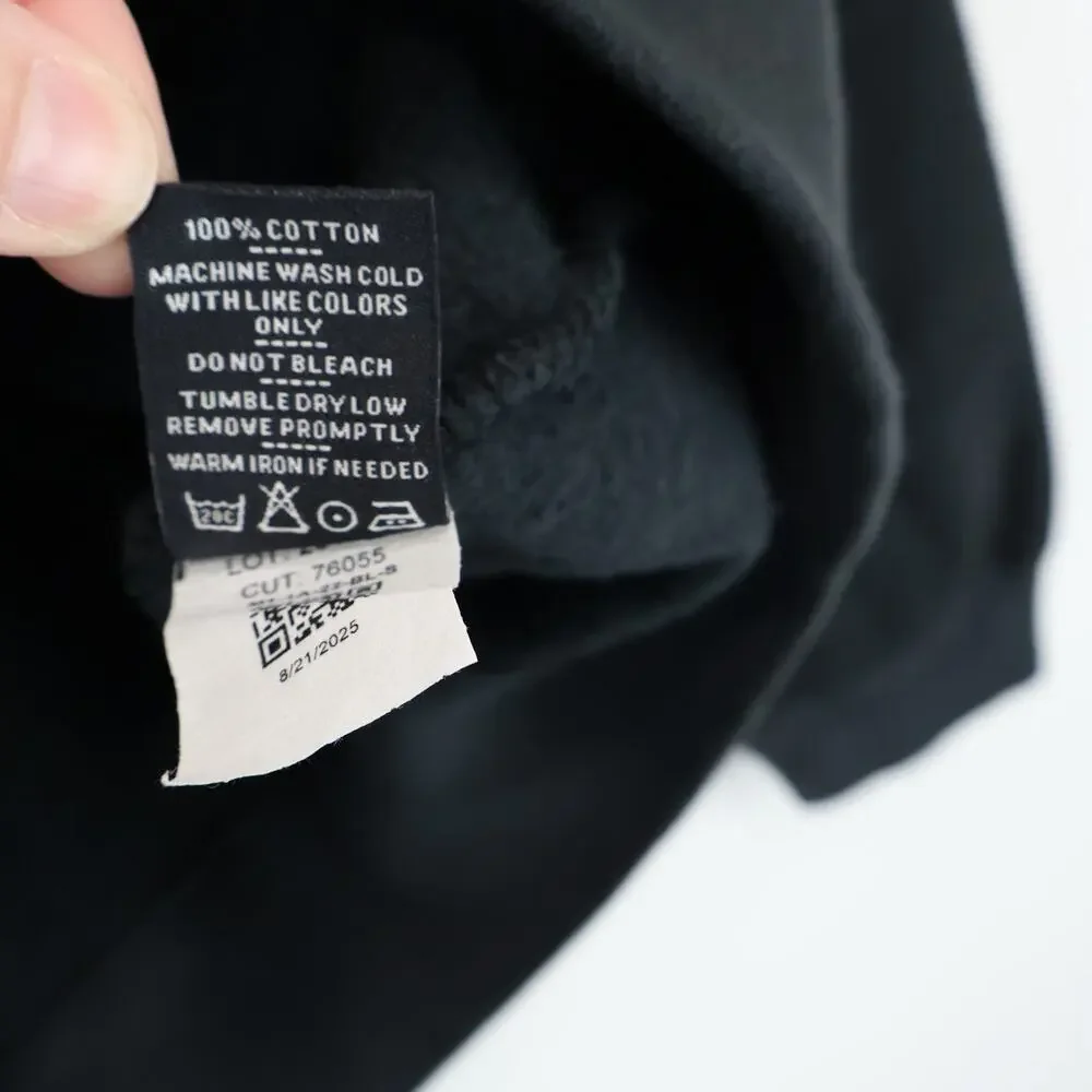 American Giant Men's Heavyweight Cotton Fleece Bomber Jacket Black Size Small